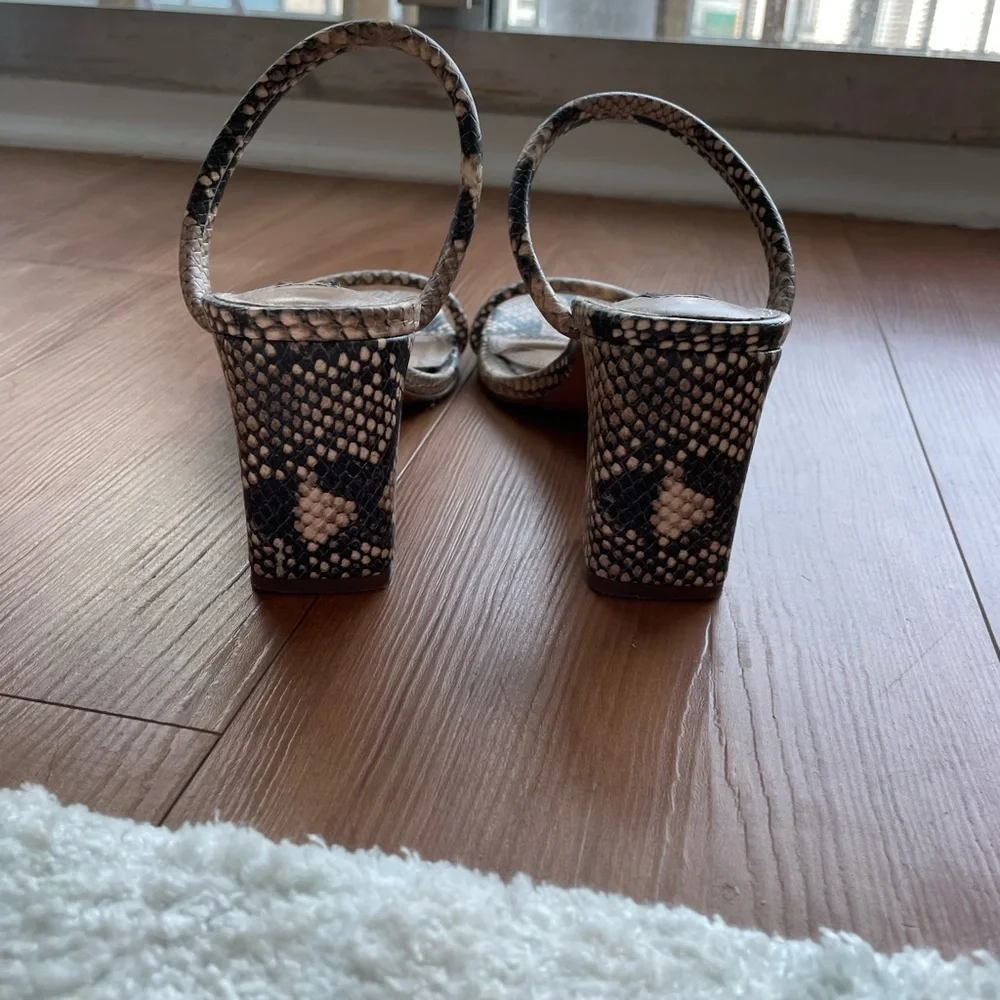 Snake Print Heels - Picture 2 of 4